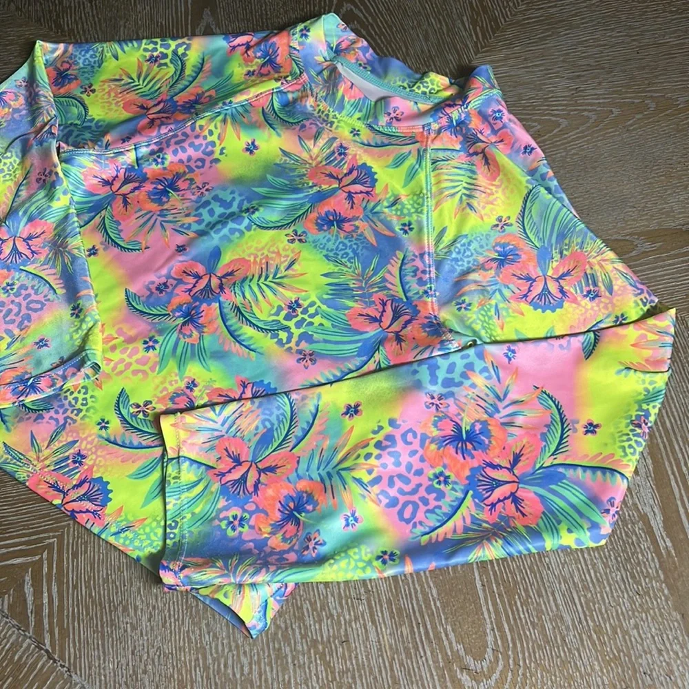 ANGEL BEACH Girl’s Matching Rachguard + Swim Bottom Set 14